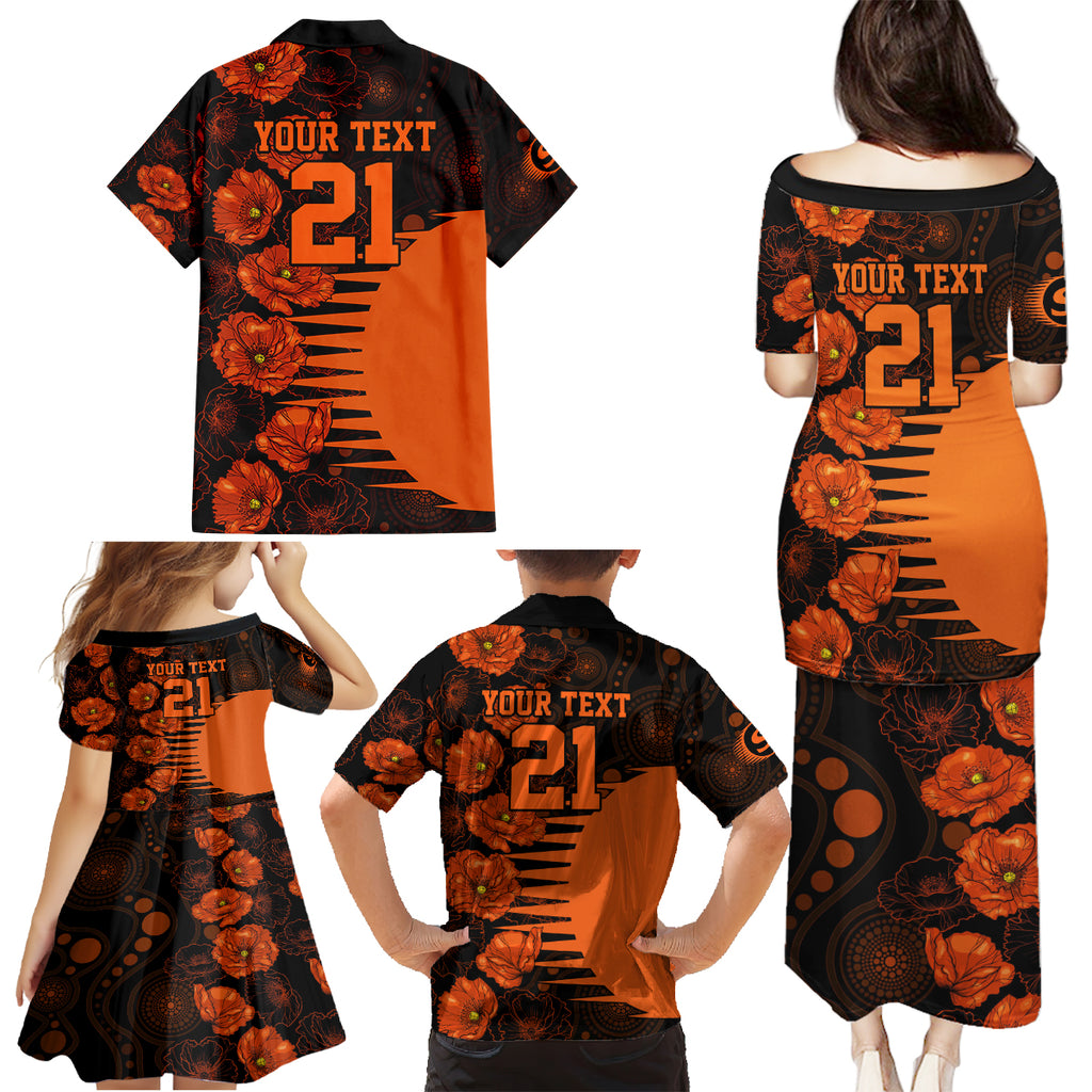scorchers-cricket-never-forget-custom-family-matching-puletasi-dress-and-hawaiian-shirt-anzac-day-with-poppy-aboriginal