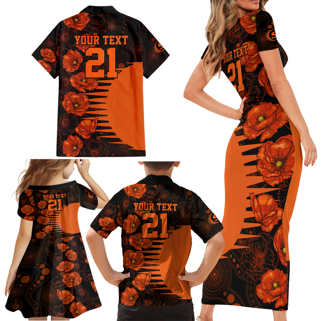 scorchers-cricket-never-forget-custom-family-matching-short-sleeve-bodycon-dress-and-hawaiian-shirt-anzac-day-with-poppy-aboriginal