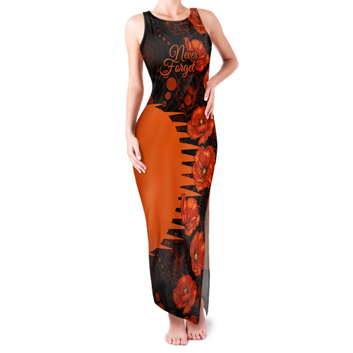 scorchers-cricket-never-forget-custom-family-matching-tank-maxi-dress-and-hawaiian-shirt-anzac-day-with-poppy-aboriginal