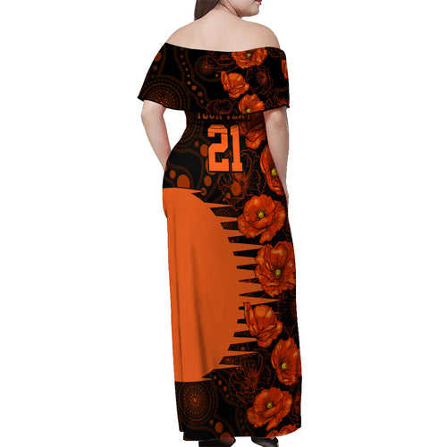 scorchers-cricket-never-forget-custom-off-shoulder-maxi-dress-anzac-day-with-poppy-aboriginal