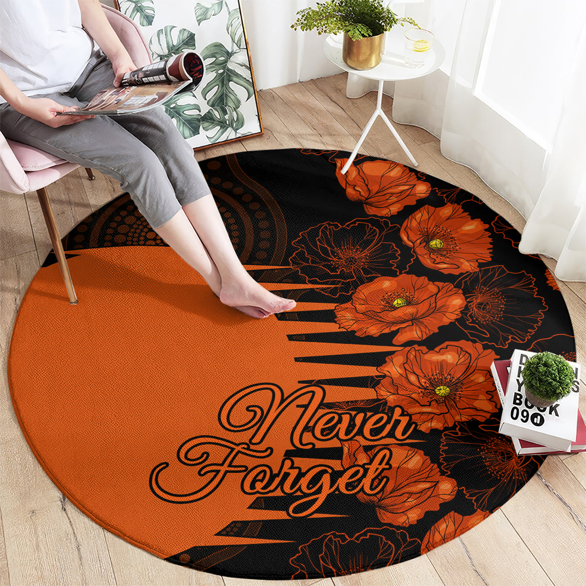 scorchers-cricket-never-forget-custom-round-carpet-anzac-day-with-poppy-aboriginal