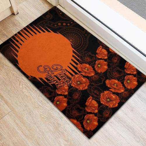 scorchers-cricket-never-forget-custom-rubber-doormat-anzac-day-with-poppy-aboriginal