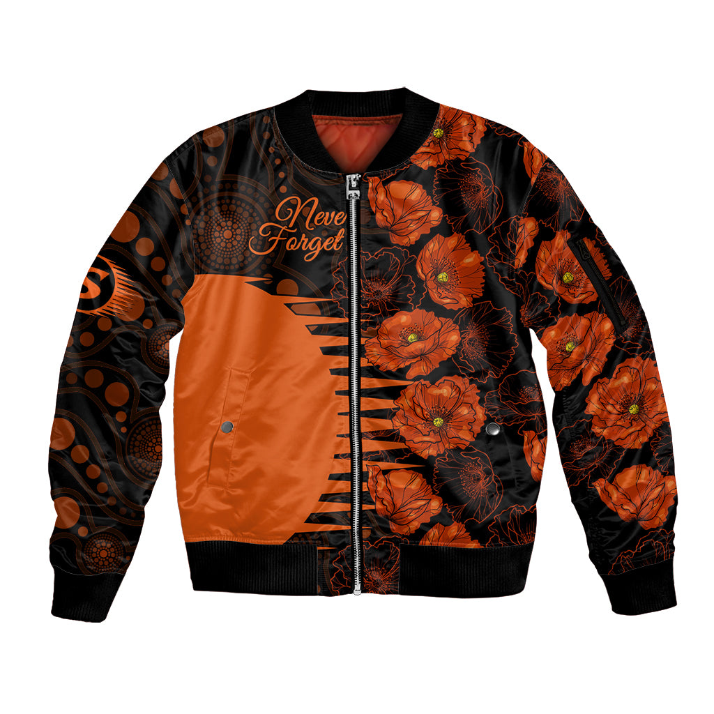 scorchers-cricket-never-forget-custom-sleeve-zip-bomber-jacket-anzac-day-with-poppy-aboriginal