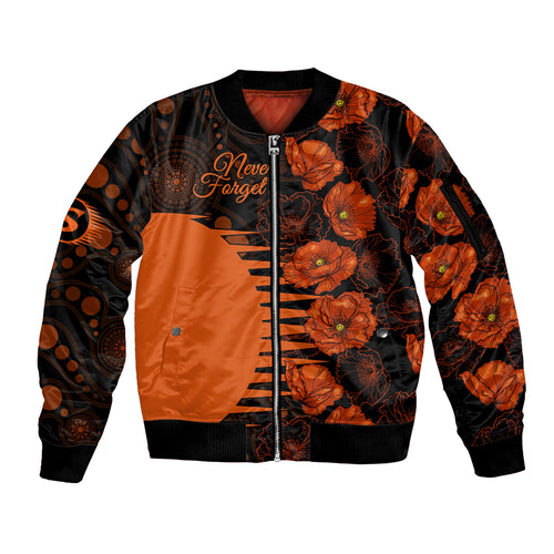 scorchers-cricket-never-forget-custom-sleeve-zip-bomber-jacket-anzac-day-with-poppy-aboriginal