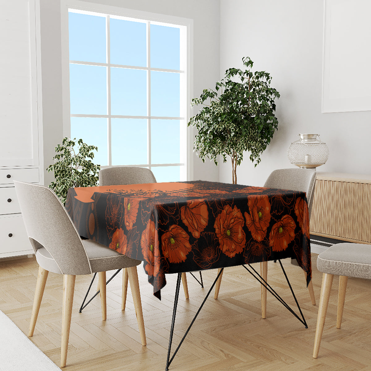 scorchers-cricket-never-forget-custom-tablecloth-anzac-day-with-poppy-aboriginal