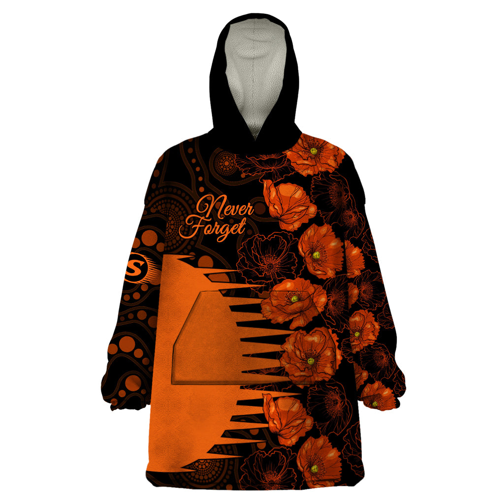 scorchers-cricket-never-forget-custom-wearable-blanket-hoodie-anzac-day-with-poppy-aboriginal