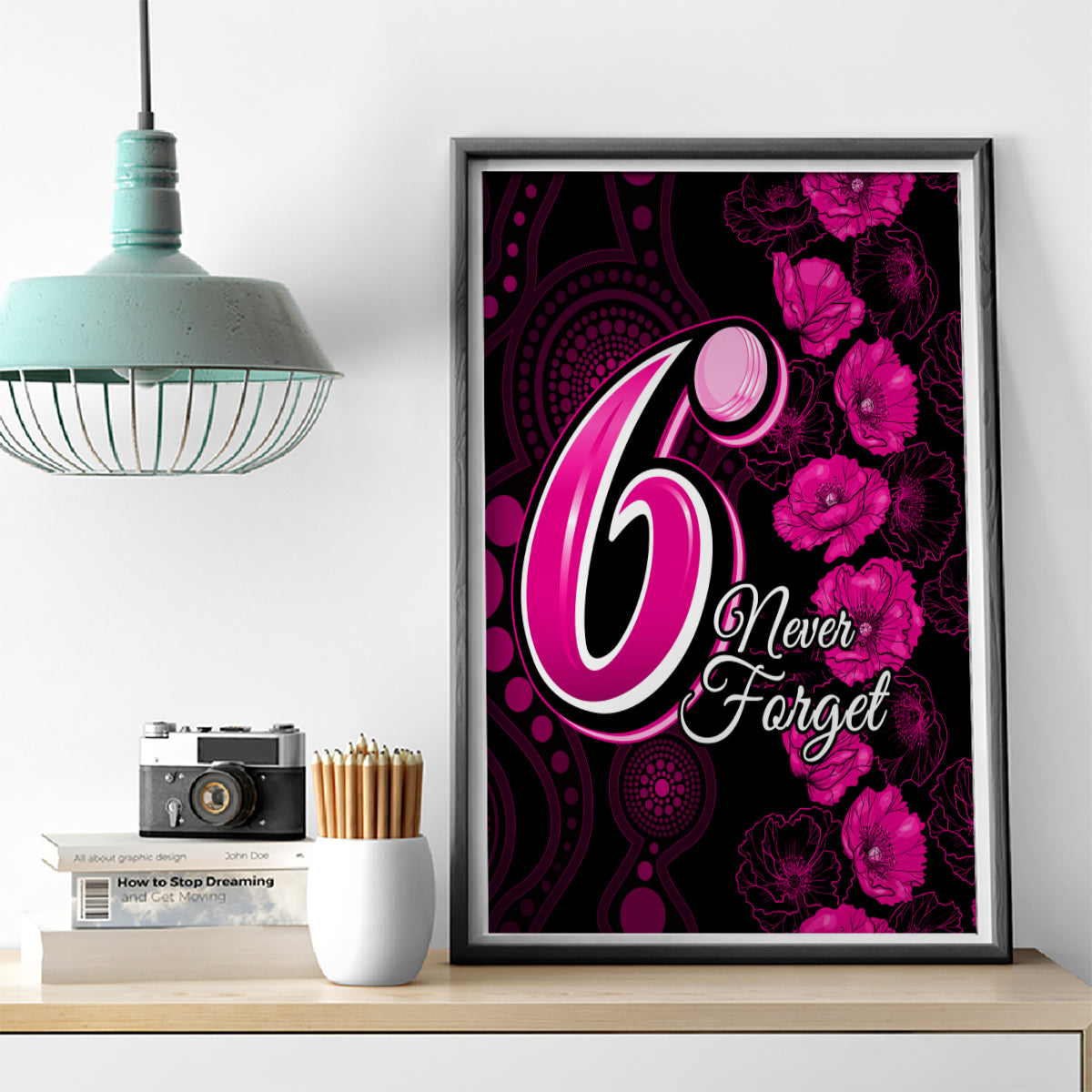 sixers-cricket-never-forget-custom-canvas-wall-art-anzac-day-with-poppy-aboriginal
