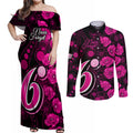 sixers-cricket-never-forget-custom-couples-matching-off-shoulder-maxi-dress-and-long-sleeve-button-shirt-anzac-day-with-poppy-aboriginal