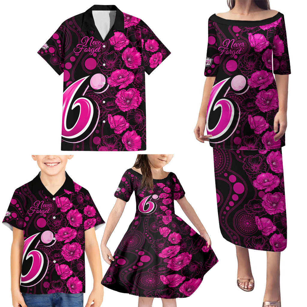 sixers-cricket-never-forget-custom-family-matching-puletasi-dress-and-hawaiian-shirt-anzac-day-with-poppy-aboriginal