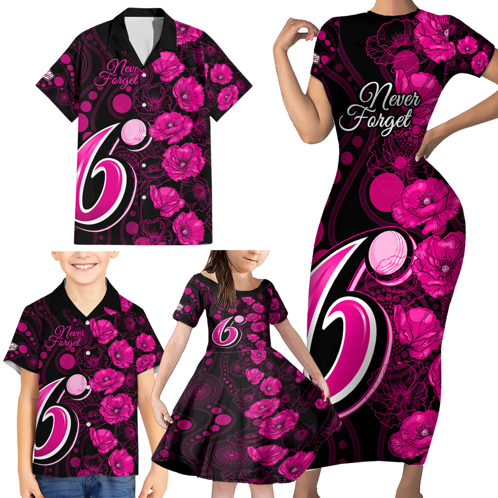 sixers-cricket-never-forget-custom-family-matching-short-sleeve-bodycon-dress-and-hawaiian-shirt-anzac-day-with-poppy-aboriginal