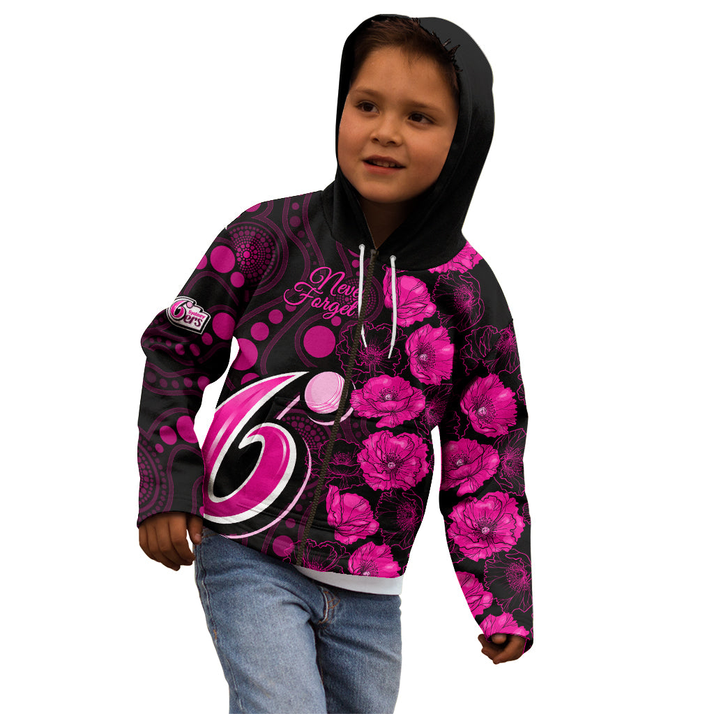 sixers-cricket-never-forget-custom-kid-hoodie-anzac-day-with-poppy-aboriginal