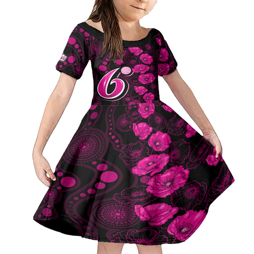 sixers-cricket-never-forget-custom-kid-short-sleeve-dress-anzac-day-with-poppy-aboriginal