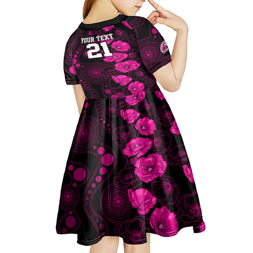 sixers-cricket-never-forget-custom-kid-short-sleeve-dress-anzac-day-with-poppy-aboriginal