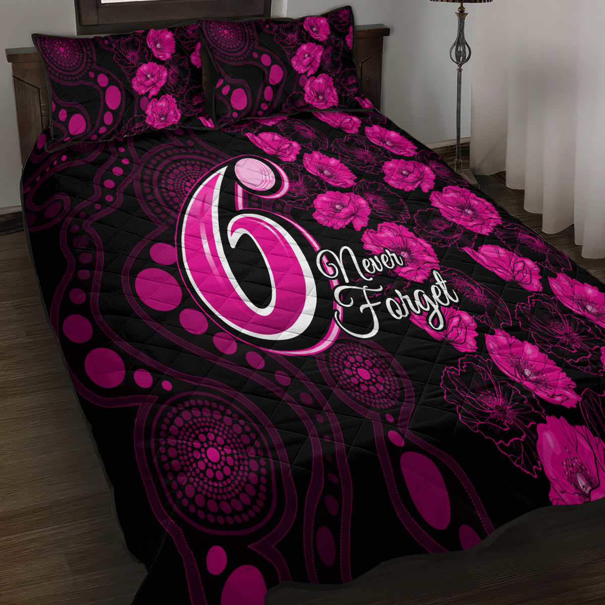 sixers-cricket-never-forget-custom-quilt-bed-set-anzac-day-with-poppy-aboriginal
