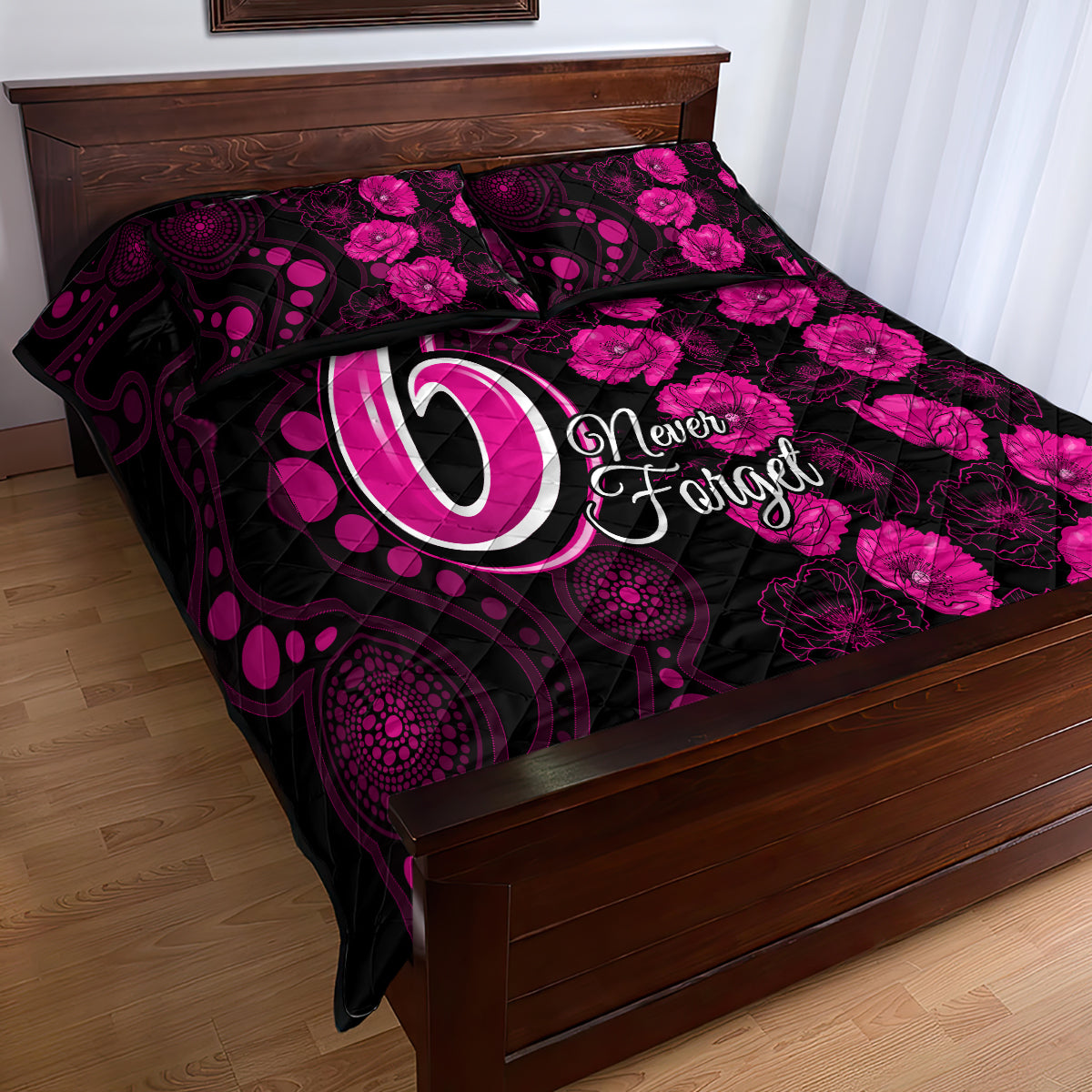 sixers-cricket-never-forget-custom-quilt-bed-set-anzac-day-with-poppy-aboriginal