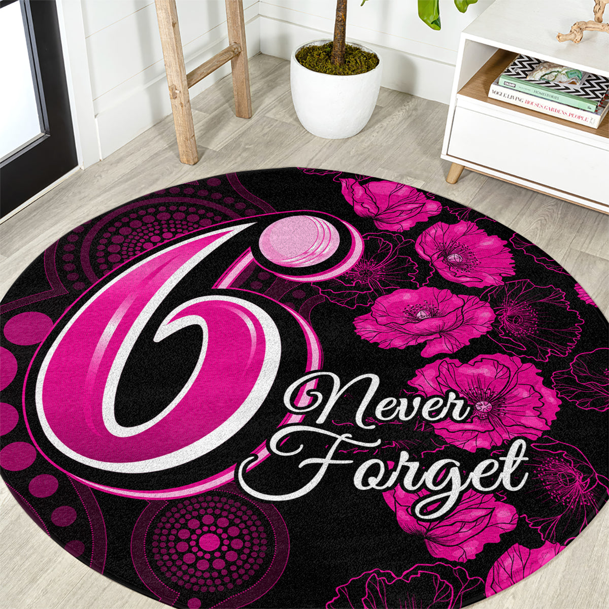 sixers-cricket-never-forget-custom-round-carpet-anzac-day-with-poppy-aboriginal