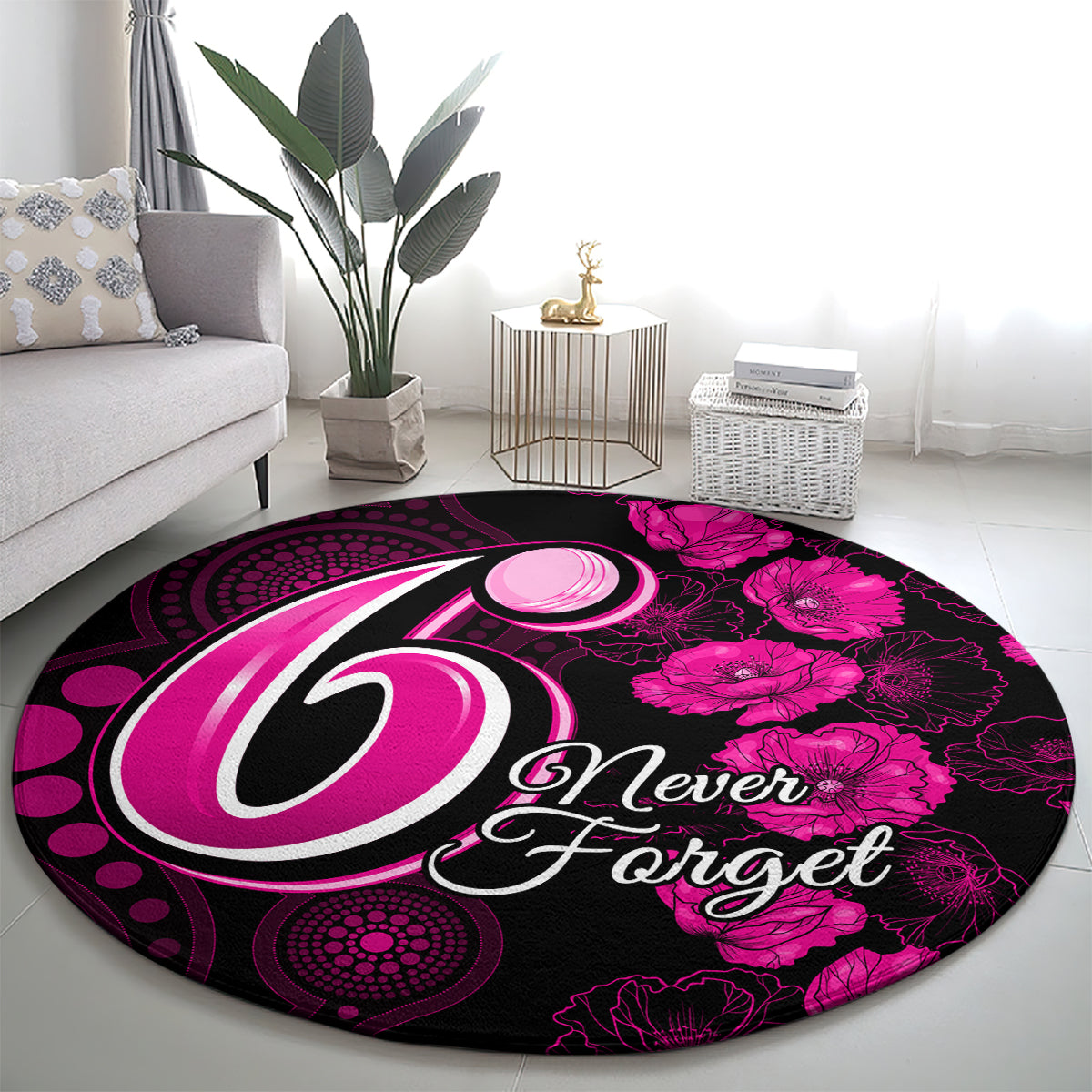 sixers-cricket-never-forget-custom-round-carpet-anzac-day-with-poppy-aboriginal