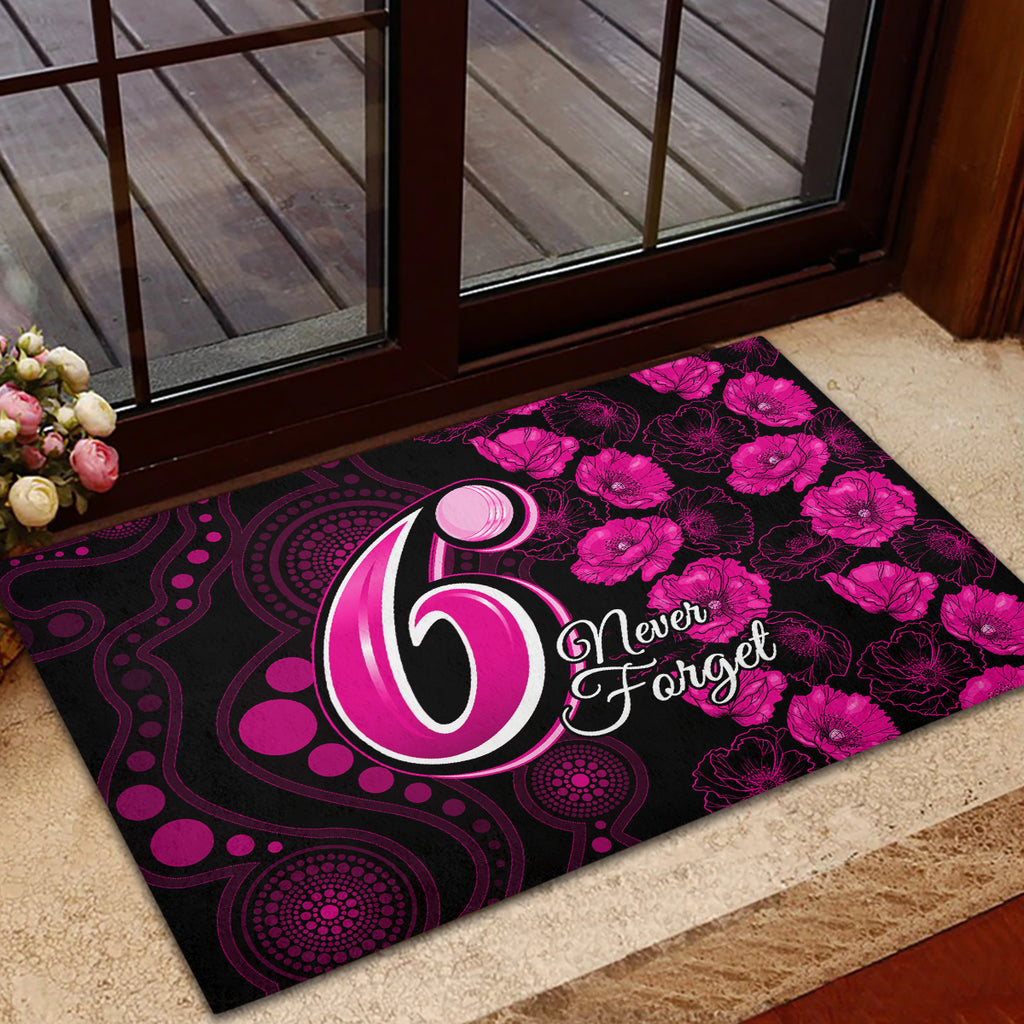 sixers-cricket-never-forget-custom-rubber-doormat-anzac-day-with-poppy-aboriginal