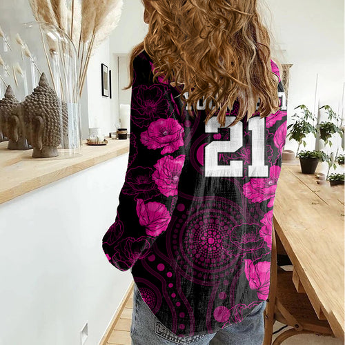 sixers-cricket-never-forget-custom-women-casual-shirt-anzac-day-with-poppy-aboriginal