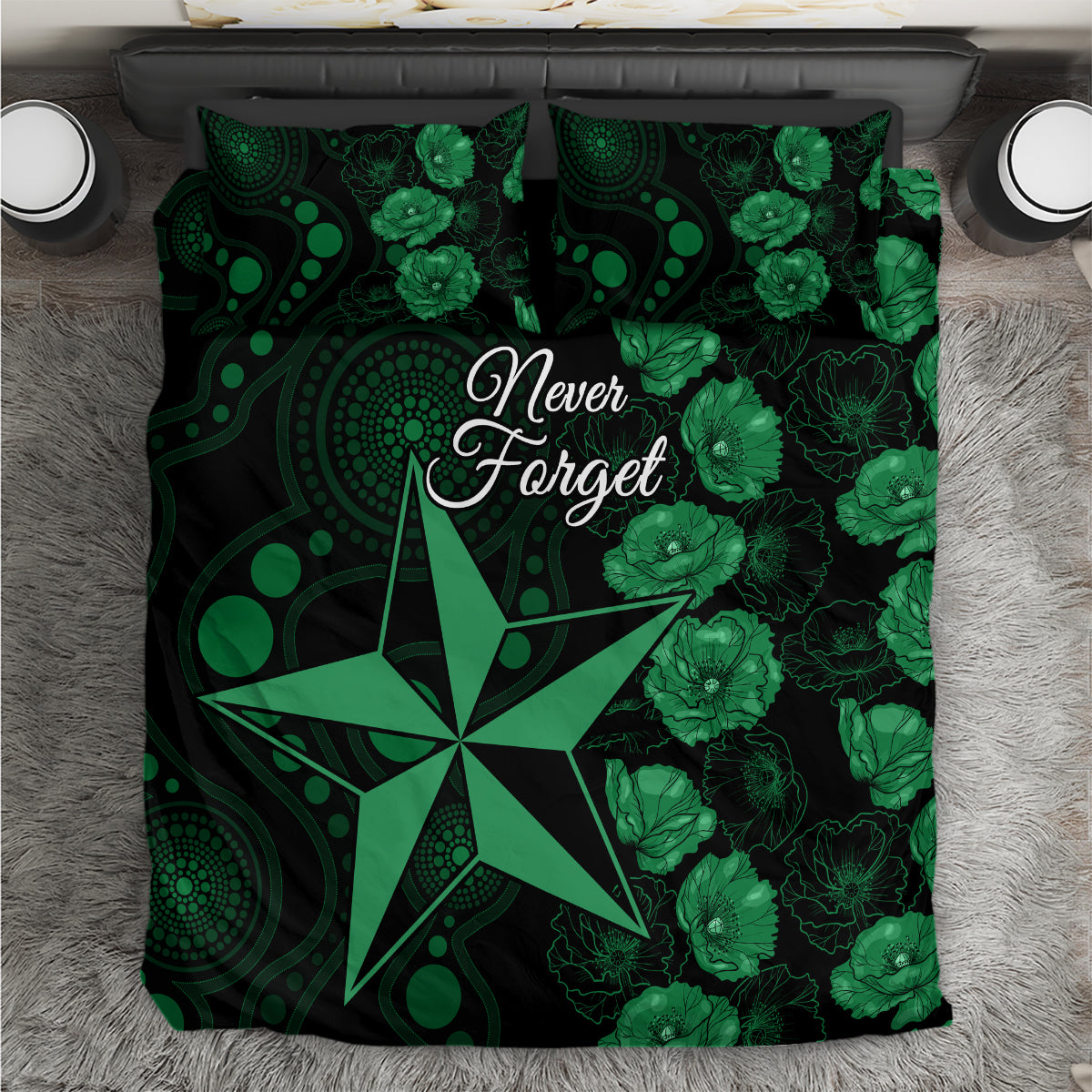 stars-cricket-never-forget-custom-bedding-set-anzac-day-with-poppy-aboriginal