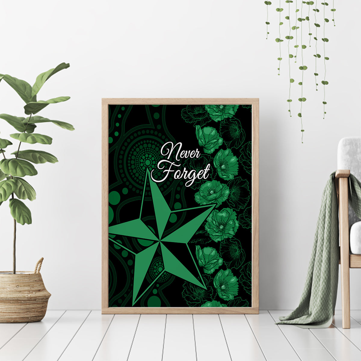 stars-cricket-never-forget-custom-canvas-wall-art-anzac-day-with-poppy-aboriginal