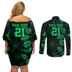 stars-cricket-never-forget-custom-couples-matching-off-shoulder-short-dress-and-long-sleeve-button-shirt-anzac-day-with-poppy-aboriginal