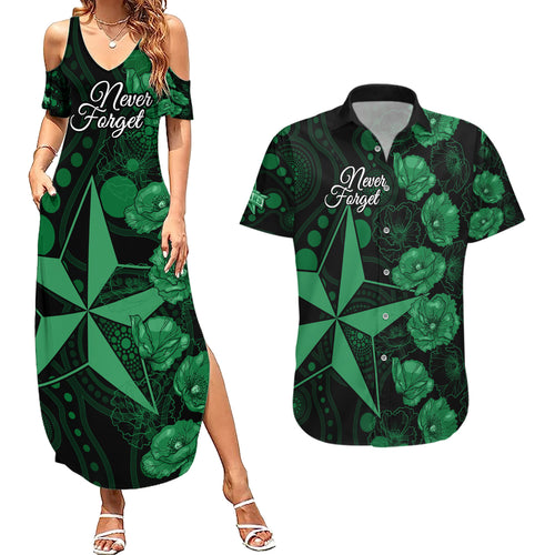 stars-cricket-never-forget-custom-couples-matching-summer-maxi-dress-and-hawaiian-shirt-anzac-day-with-poppy-aboriginal