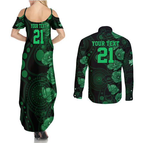 stars-cricket-never-forget-custom-couples-matching-summer-maxi-dress-and-long-sleeve-button-shirt-anzac-day-with-poppy-aboriginal