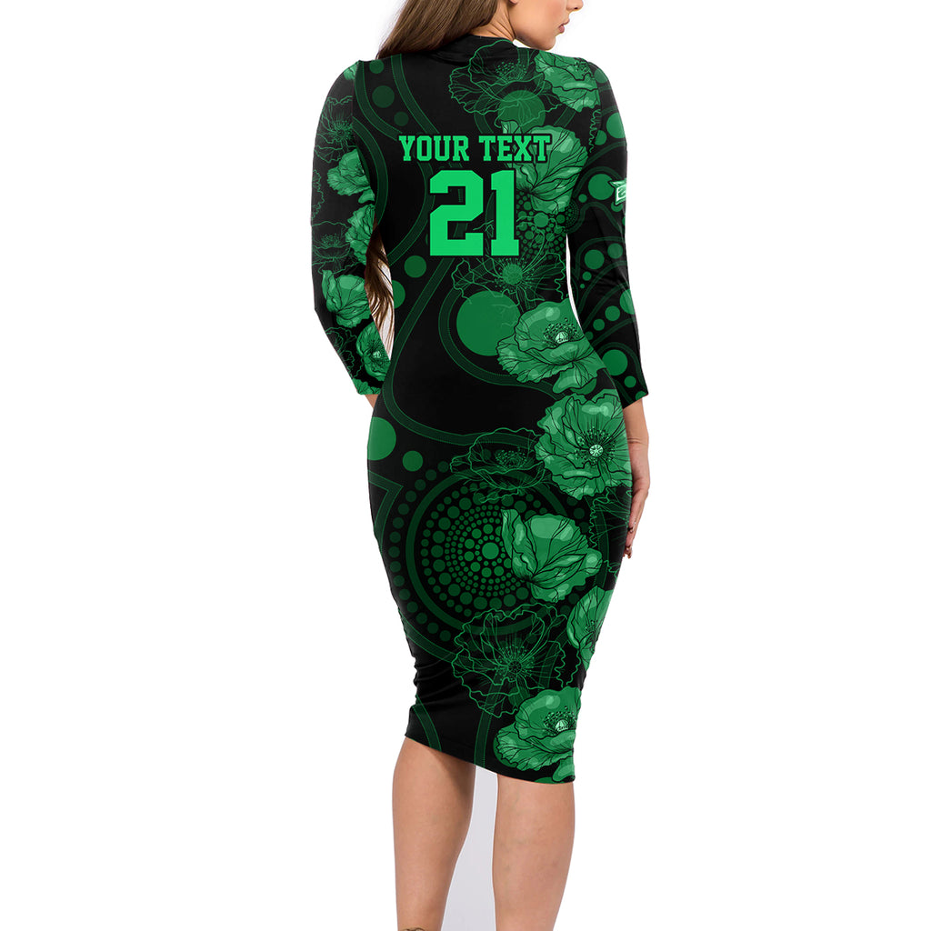 stars-cricket-never-forget-custom-family-matching-long-sleeve-bodycon-dress-and-hawaiian-shirt-anzac-day-with-poppy-aboriginal