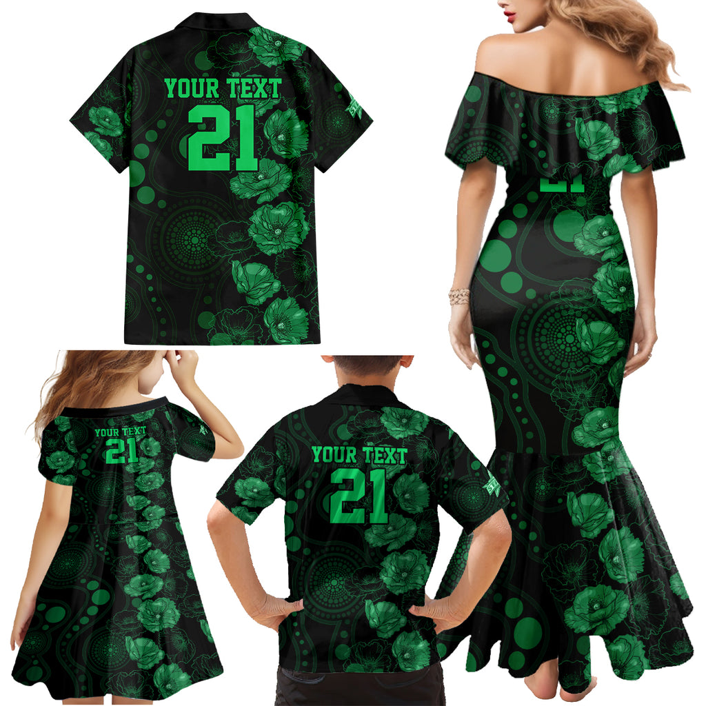 stars-cricket-never-forget-custom-family-matching-mermaid-dress-and-hawaiian-shirt-anzac-day-with-poppy-aboriginal