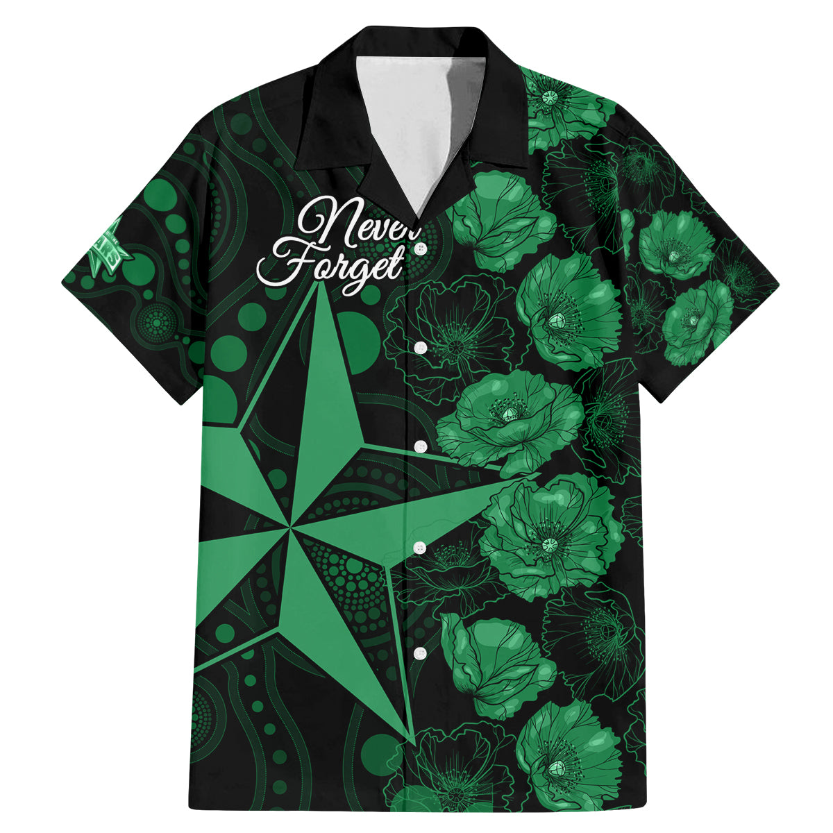 stars-cricket-never-forget-custom-family-matching-mermaid-dress-and-hawaiian-shirt-anzac-day-with-poppy-aboriginal