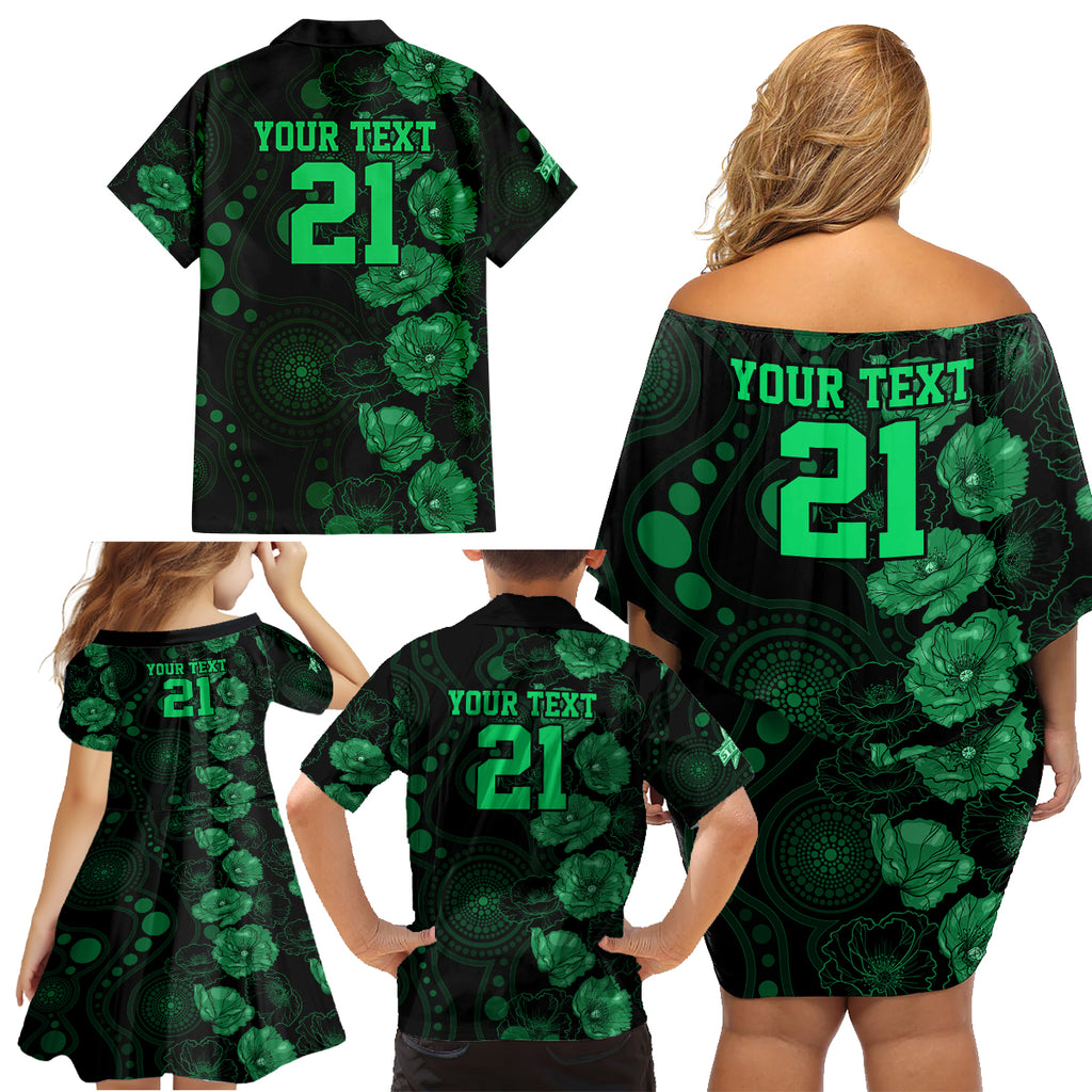 stars-cricket-never-forget-custom-family-matching-off-shoulder-short-dress-and-hawaiian-shirt-anzac-day-with-poppy-aboriginal