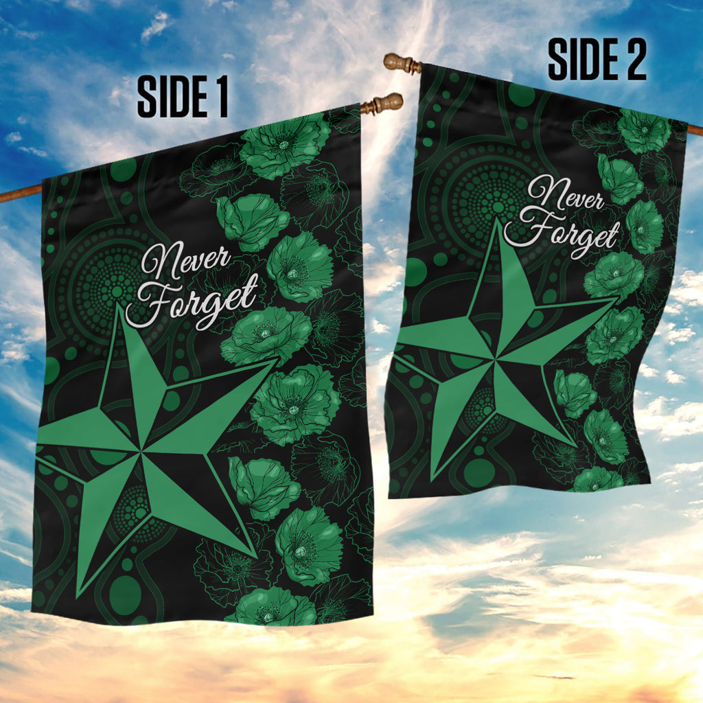 stars-cricket-never-forget-custom-garden-flag-anzac-day-with-poppy-aboriginal
