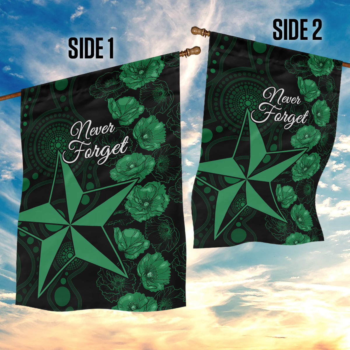 stars-cricket-never-forget-custom-garden-flag-anzac-day-with-poppy-aboriginal