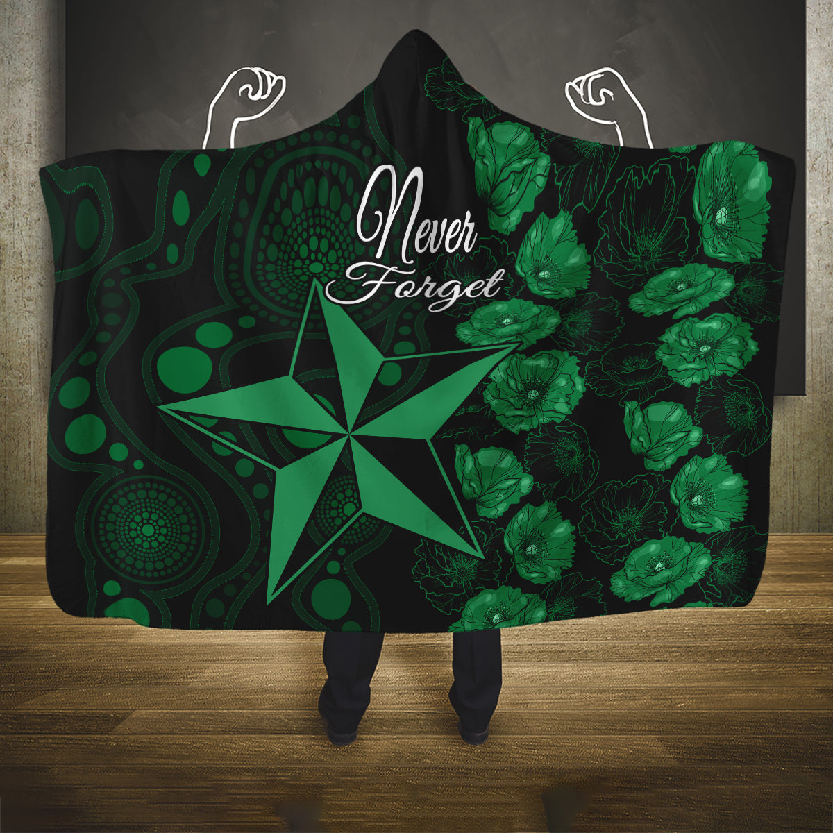 stars-cricket-never-forget-custom-hooded-blanket-anzac-day-with-poppy-aboriginal