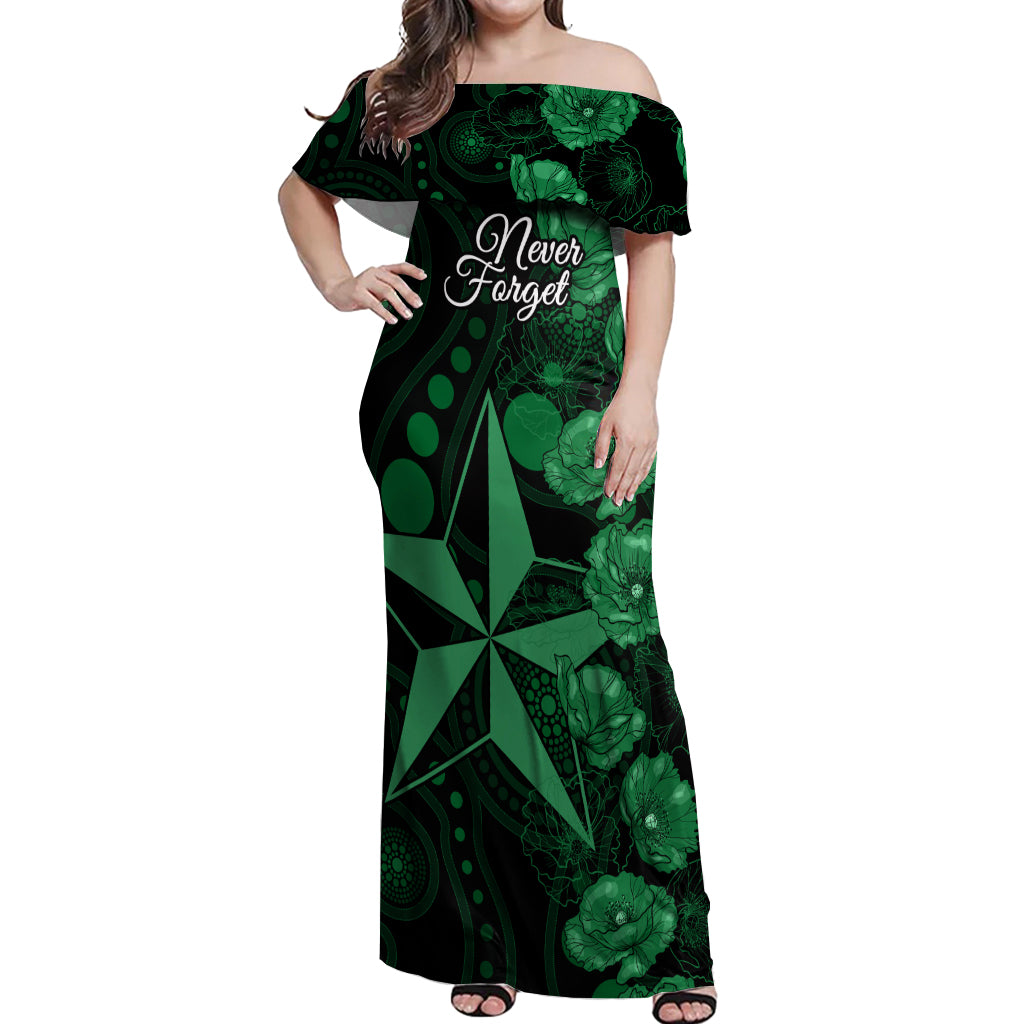 stars-cricket-never-forget-custom-off-shoulder-maxi-dress-anzac-day-with-poppy-aboriginal