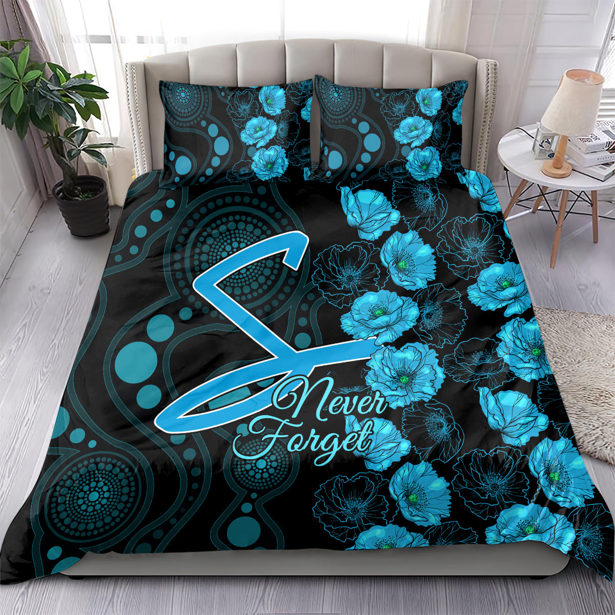 strikers-cricket-never-forget-custom-bedding-set-anzac-day-with-poppy-aboriginal