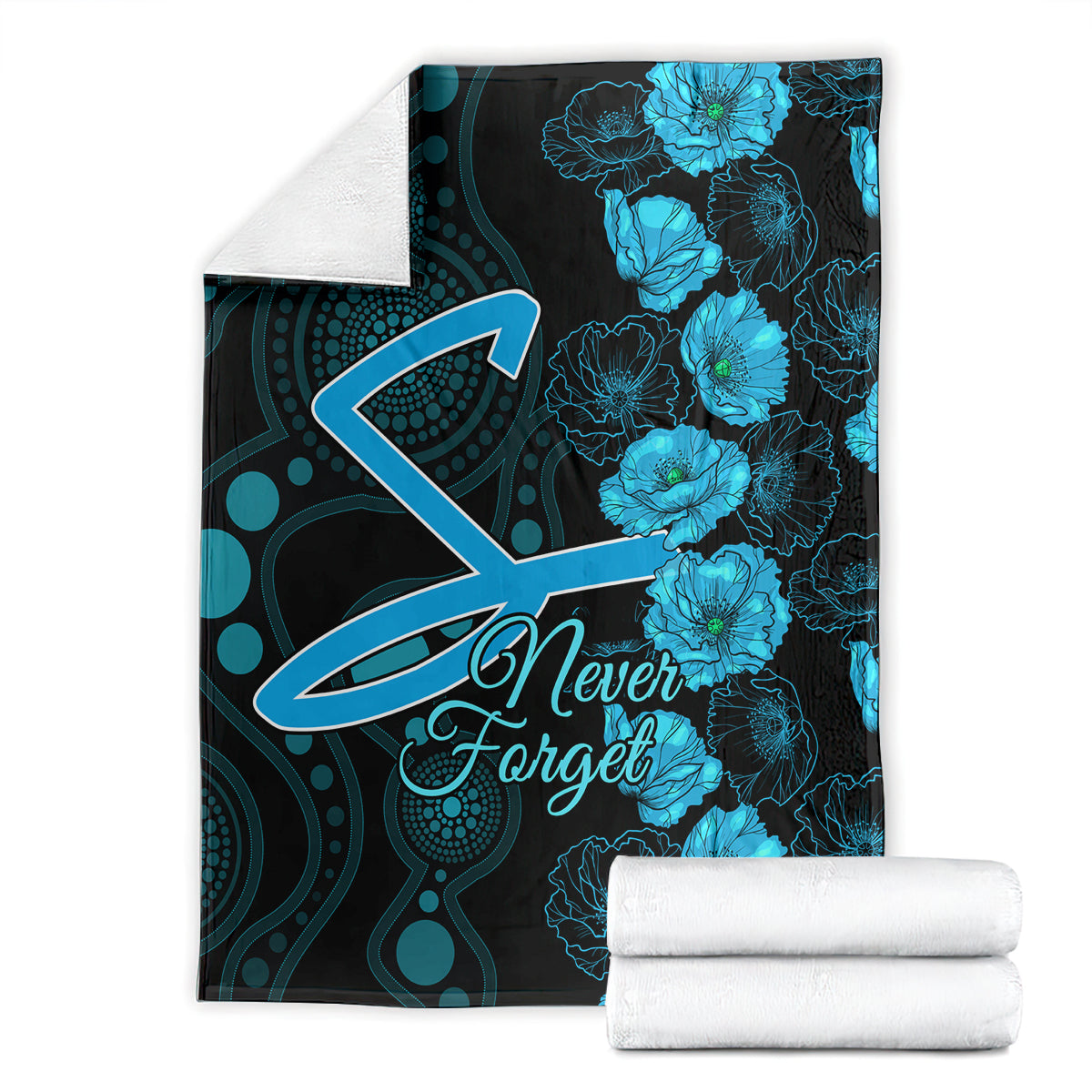 strikers-cricket-never-forget-custom-blanket-anzac-day-with-poppy-aboriginal
