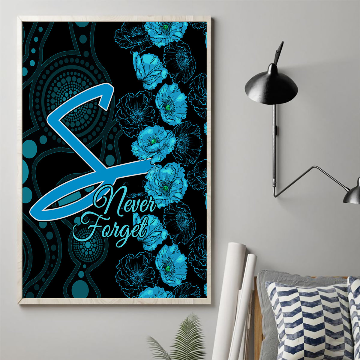 strikers-cricket-never-forget-custom-canvas-wall-art-anzac-day-with-poppy-aboriginal