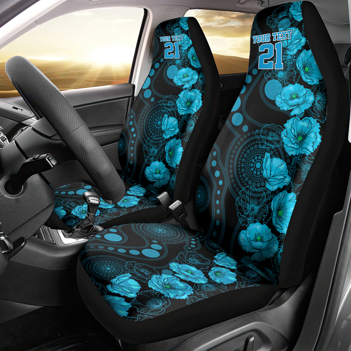 strikers-cricket-never-forget-custom-car-seat-cover-anzac-day-with-poppy-aboriginal