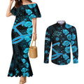 strikers-cricket-never-forget-custom-couples-matching-mermaid-dress-and-long-sleeve-button-shirt-anzac-day-with-poppy-aboriginal