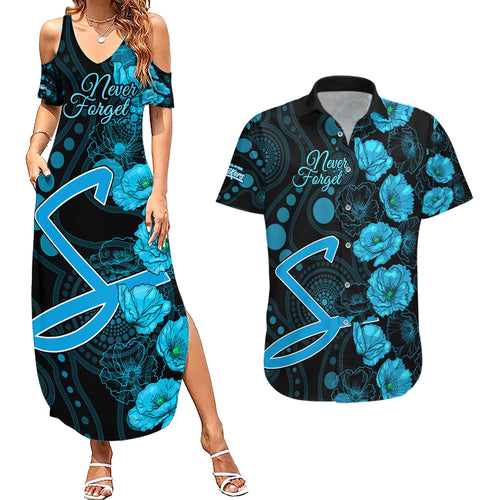 strikers-cricket-never-forget-custom-couples-matching-summer-maxi-dress-and-hawaiian-shirt-anzac-day-with-poppy-aboriginal
