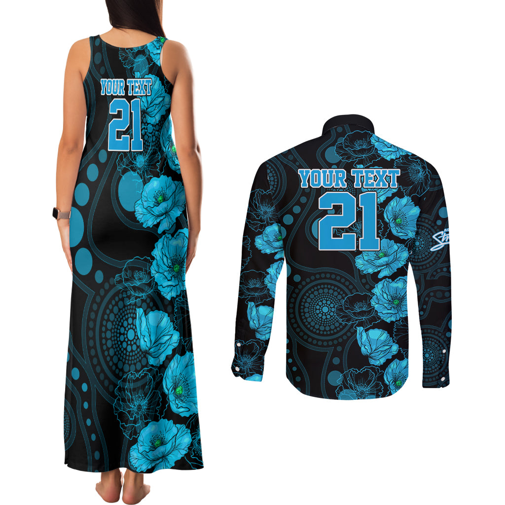 strikers-cricket-never-forget-custom-couples-matching-tank-maxi-dress-and-long-sleeve-button-shirt-anzac-day-with-poppy-aboriginal