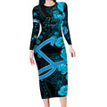 strikers-cricket-never-forget-custom-long-sleeve-bodycon-dress-anzac-day-with-poppy-aboriginal