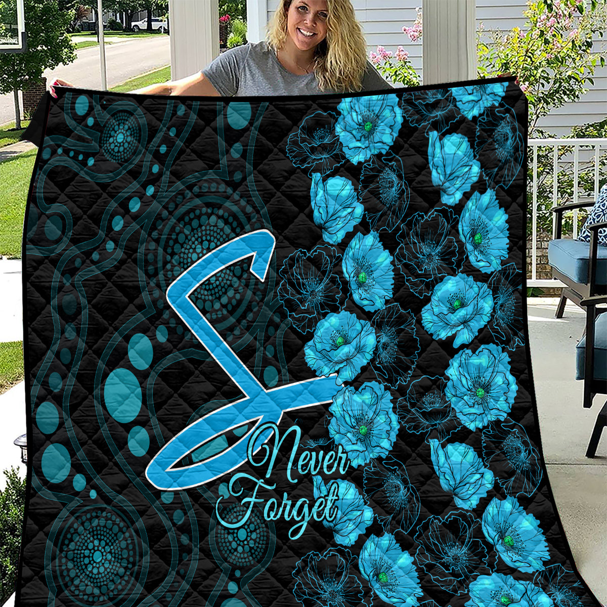 strikers-cricket-never-forget-custom-quilt-anzac-day-with-poppy-aboriginal
