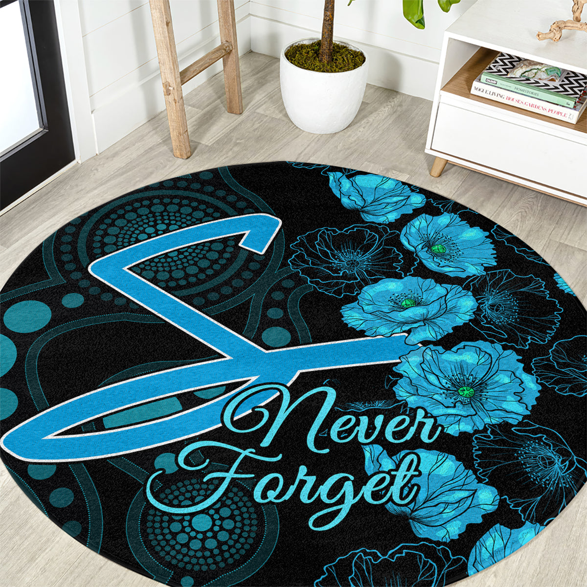 strikers-cricket-never-forget-custom-round-carpet-anzac-day-with-poppy-aboriginal