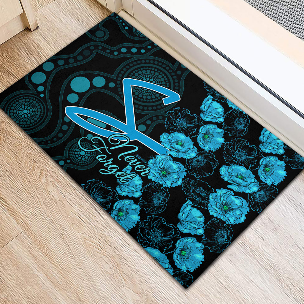 strikers-cricket-never-forget-custom-rubber-doormat-anzac-day-with-poppy-aboriginal