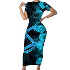 strikers-cricket-never-forget-custom-short-sleeve-bodycon-dress-anzac-day-with-poppy-aboriginal