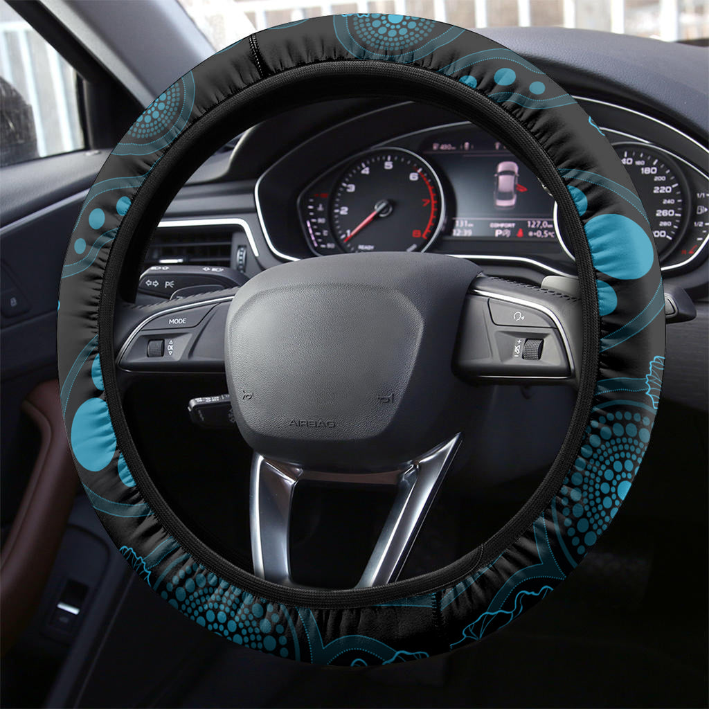 strikers-cricket-never-forget-custom-steering-wheel-cover-anzac-day-with-poppy-aboriginal