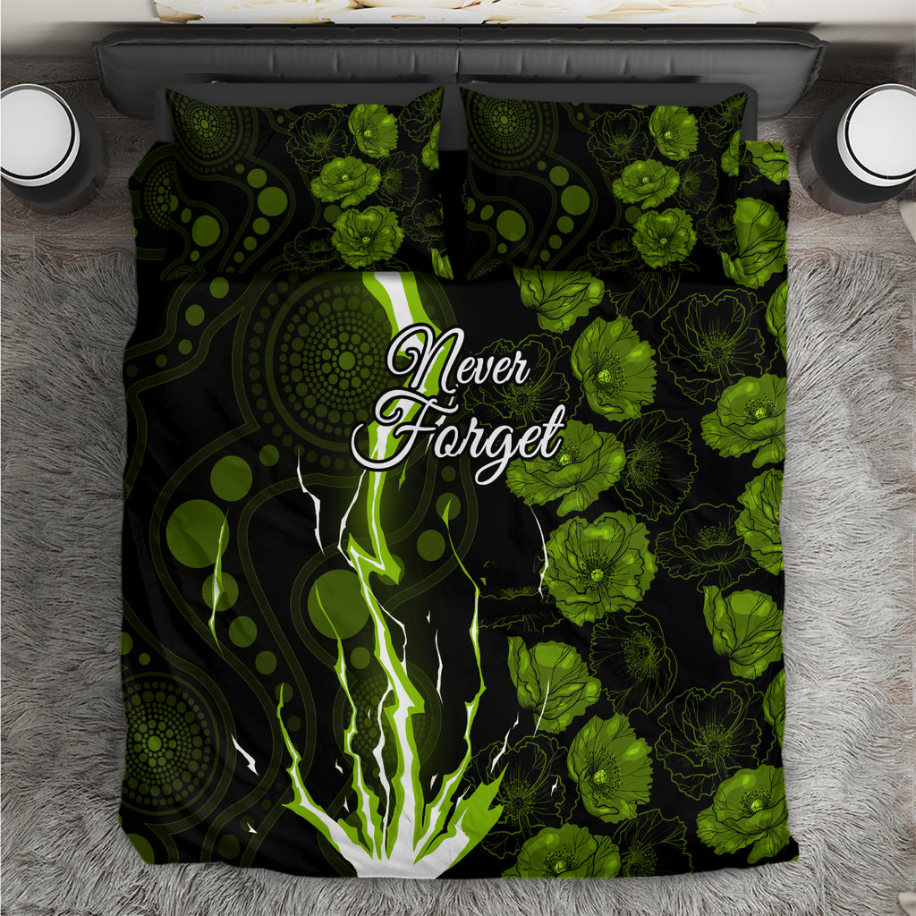 thunder-cricket-never-forget-custom-bedding-set-anzac-day-with-poppy-aboriginal